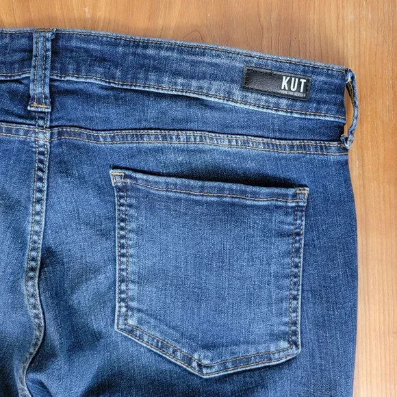 KUT From the Kloth High Rise Toothpick Skinny Blue Jeans - 16 - Picture 9 of 15